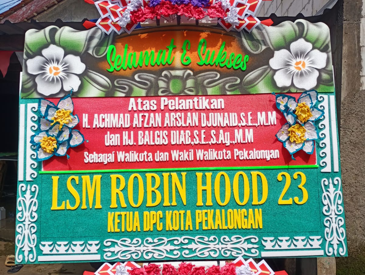 LSM Robin Hood 23 Mengucapkan Selamat dan sukses Atas Pelantikan Bapak H.Achmad Afzan Aslan Djunaid Sebagai Walikota Pekalongan